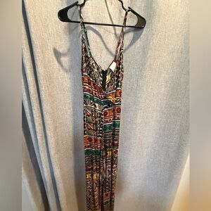 Skylar + Madison Colorful Tribal Print Jumpsuit